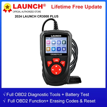 LAUNCH X431 CR3008 PLUS Пълен OBD2 диагностични инструменти кола OBD OBD2 автомобилен скенер проверка на батерията на двигателя безплатна актуализация онлайн