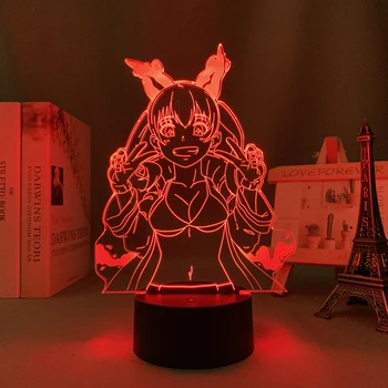 Led нощна светлина аниме огън сила Тамаки за декорация на спалня светлина батерии захранва рожден ден подарък манга 3d лампа пожар сила