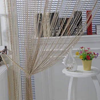 Line String Window Curtain Tassel Door Room Divider Шал Завеси Завеси за стая DecoraçãO шторы в гостинную декор для дома