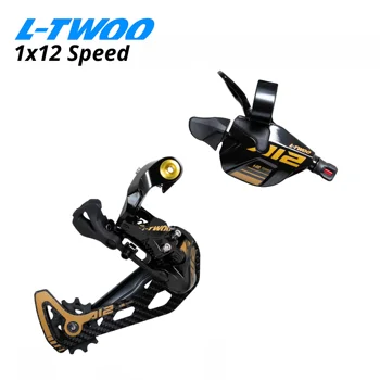 LTWOO AT12 1x12S 12S 12 скоростен групов лост за превключване и заден дерайльор карбонова клетка за MTB велосипедни части Golden 46T 50T 52T