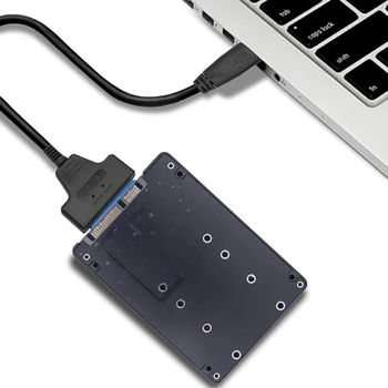 M.2 NGFF SSD MSATA протокол към сериен порт адаптер с USB конвертор M.2 NGFF SSD към SATA 3.0 адаптерна карта за PC лаптоп