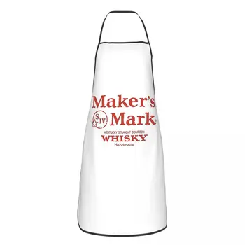 Maker's Mark Bourbon Престилка готвач готвене кухня Tablier водоустойчив лигавник кухня почистване престилки за жени мъже живопис