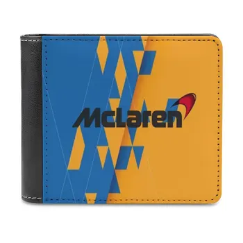 Mclaren Team Телефон случай мъже портфейл Pu кожа къси мъжки портмонета кредитна карта портфейл за мъже пари чанта персонализиран портфейл