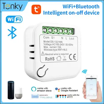 Mini Wifi Smart Switch Безжични превключватели Модул Таймер за гласово управление Домашна автоматизация Интелигентна поддръжка на живота Tuya Alexa Google Home