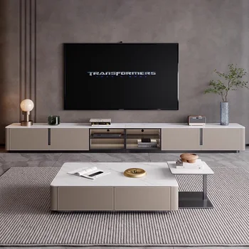 Modern Simple Tv Stand Cabinet Чекмедже за съхранение Всекидневна Стойка за телевизор Шкаф Луксозен дом Mueble Para Tv Градински мебели Комплекти