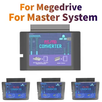 MS към MD Game Burner Card Converter 8bit към 16bit Game Video касета за Master System за Megedrive за Genesis Hyperdrive
