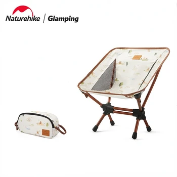 Naturehike мини лунен стол детски открит къмпинг преносим сгъваем стол пикник барбекю стол лек шезлонг