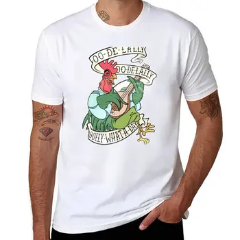New Distressed Alan A Dale Rooster Bard - Golly Какъв ден татуировка банер дизайн тениска Къс ръкав тениски за мъже