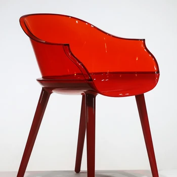 Nordic Designer Модел Casual Прозрачен акрилен стол стол Simple Armchair