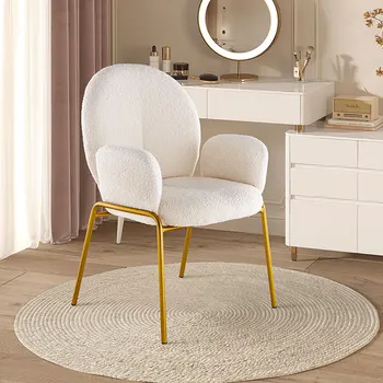 Nordic Gold Крака Трапезни столове Удобни уникални дизайнерски възрастни столове Апартамент Луксозен салон Fauteuil Интериорни декорации
