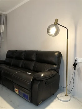 Nordic Simple Living Room Led Floor Lamps Nordic Decoration Home Living Room Lamp Standing Lighting Marble Floor Lamp