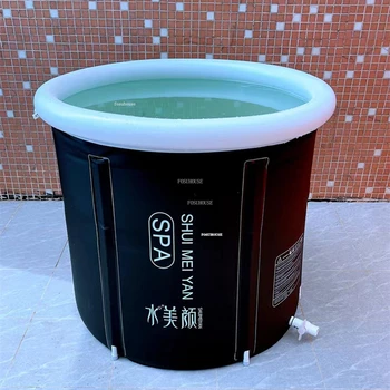 Nordic надуваема вана баня творчески сгъваеми преносими вани барел тяло баня домакинство възрастен лед сгъваема вана