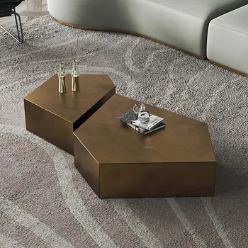 Nordic неръждаема стомана холни маси за хол мебели диван странична маса домакинство малък апартамент дизайнер масичка за кафе А