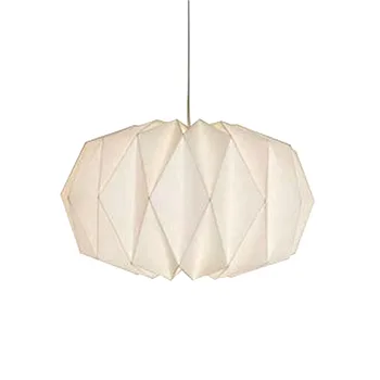 Nordic хартия оригами фенер сянка чесън/диамант/тиква форма сгъваема висяща висулка светлина сянка дома декор