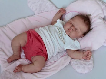 NPK 20inch новородено бебе меко тяло праскови кукла с 3D кожата множество слоеве живопис с видими вени меко докосване прероден кукла