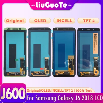 OLED дисплей за качество J600 за Samsung Galaxy J6 2018 LCD дисплей сензорен екран дигитайзер събрание за Samsung J6 J600 LCD