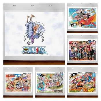 ONE PIECE плакат японски аниме плакати платно стенопис детска стая стена декор спалня стена арт стикер Начало декор