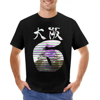 OSAKA 6 тениска черна тениска плюс размер върховете мъжки памучни тениски