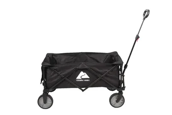 Ozark Trail Folding многофункционална количка за лагерни вагони, черна преносима количка за пазаруване