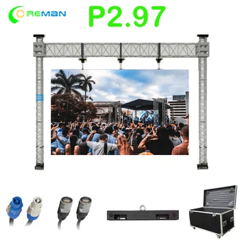 P2.97 LED видео стена панел пълноцветен тънък вътрешен LED шкаф 500x500 50sqm 100sqm HD LED стена екран p3.91 p4.81