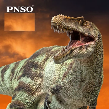 PNSO 1/35 Qianzhousaurus детски растеж спътник модел колекция орнаменти динозавър цар устата може да се отваря и затваря