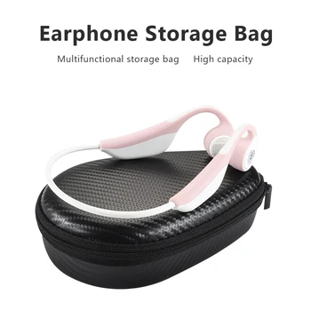 PU водоустойчива чанта за съхранение на слушалки за AfterShokz Aeropex AS800 / OpenMove AS660 / AS650 TREKZ AIR слушалки слушалка