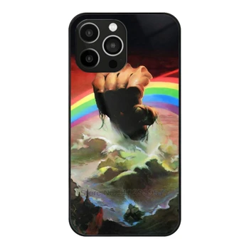 Rainbow Rising Класически стъклен калъф за съвършенство за Apple Iphone 14 13 Pro 11 12 7 8 Plus Xr X Xs Max 6S 5S закалено телефонно покритие