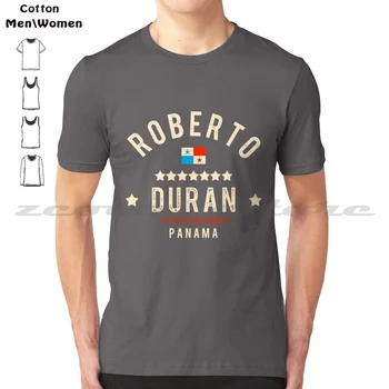 Roberto Duran Бокс 100% памук мъже и жени мека мода тениска 80S Роберто Дюран музика нова вълна реколта осемдесетте