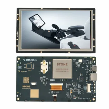 SCBRHMI 7 инчов LCD-TFT HMI дисплей модул интелигентна серия RGB 65K цветен резистивен сензорен панел без корпус
