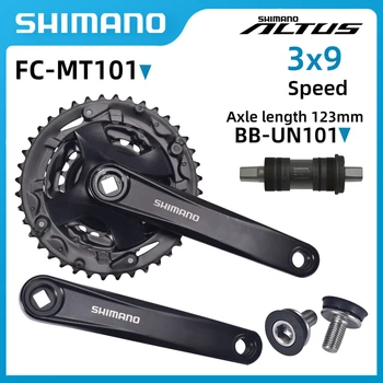 SHIMANO ALIVIO FC-MT101 M371 Колянов комплект 3×9 Скорост 40-30-22T 44-32-22T За MTB Планински велосипед MT101 170mm
