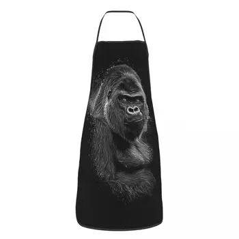 Silverback Gorilla Splatter Design престилка готвач готвене Tablier без ръкави лигавник кухня почистване престилки за жени мъже градинарство