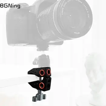  SLR камера раци нокът клип с 1/4 3/8inch винт Arri Mount гореща обувка 6-10 кг монитор стойка 50 мм супер скоба видео светлина светкавица Rig