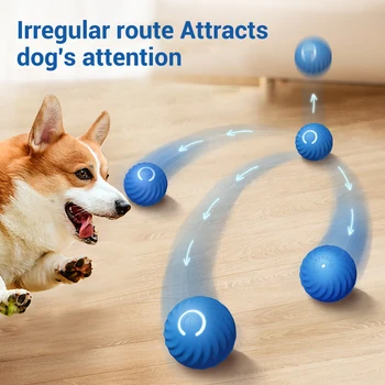 Smart Dog Toy Ball Electronic Interactive Pet Toy Moving Ball Automatic Jump Roll Ball for Puppy Birthday Gift Dog Cat Product