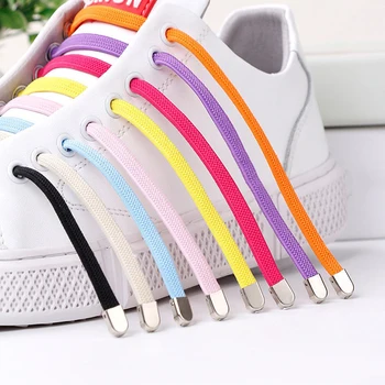 Smart Laces Buckle Shoe Laces Lock Metal No Tie Laces Lock for All Adult and Kids Sneakers Fits Board Shoes Ежедневни обувки 100CM