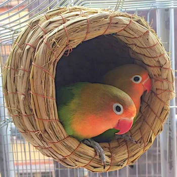 Straw House Pigeon Bird's 1pc Bedroom Pet Is Nest Natural A Warm Bird Parrot Handmade Best