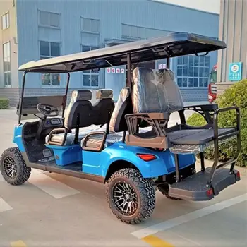 Street Legal Golf Cart Камион с дълъг обхват 4 задвижващи колела Ev Golf Cart Electric 6 местен