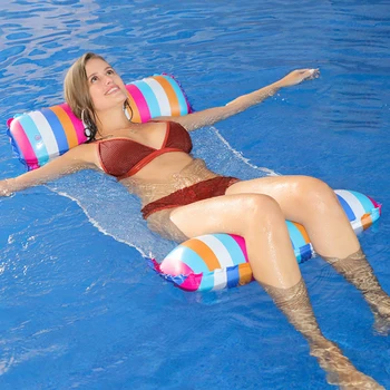 Summer PVC надуваема сгъваема плаващ ред плувен басейн воден хамак въздушни матраци легло плажен басейн играчка вода шезлонг