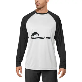 Summit ледена тениска с дълъг ръкав за момче графични тениски извънгабаритни тениски плюс размер тениски черни тениски за мъже