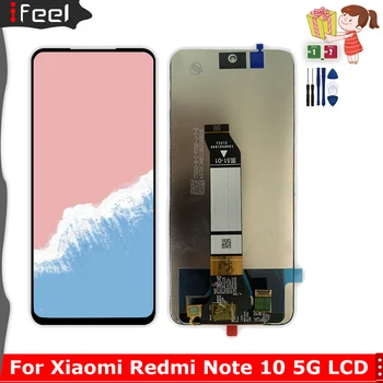 Super AMOLED LCD за Xiaomi Redmi Note 10 5G LCD дисплей сензорен екран събрание за Redmi Note 10 5G M2103K19G, M2103K19C