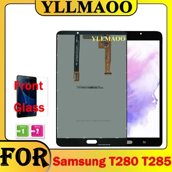 T280 T285 дисплей за Samsung Galaxy Tab A 7.0 2016 SM-T280 SM-T285 LCD сензорен екран таблет дигитайзер пълен монтаж подарък стъкло