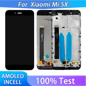 TFT LCD за Xiaomi Mi 5X MDG2 MDI2 LCD дисплей сензорен екран Дигитализиране на монтажа с рамка