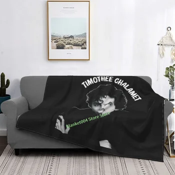 Timothee Chalamet Design Throw Blanket 3D отпечатан диван спалня декоративно одеяло деца възрастен коледен подарък