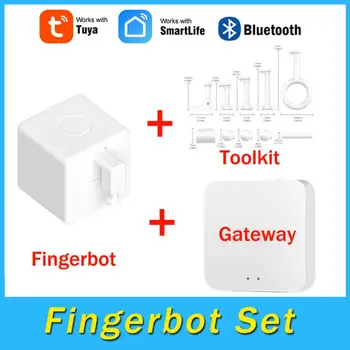 Tuya Smart Bluetooth Mesh Fingerbot Plus Switch Бутон Pusher Fingerbot Switch Интелигентен контрол на живота Работа с Alexa Google Home