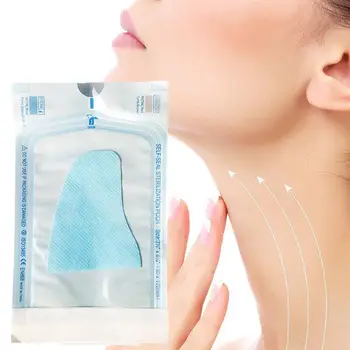 Ultra-тънък нано колаген разтворим врата маска кърпа преносим пътуване нетъкан маска грижа за кожата памук увити маски хартия