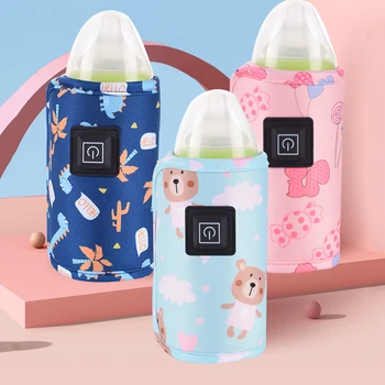 USB бебешко кърмене бутилка нагревател безопасно изолирани кърма отопление чанта преносим изолирани бебе бутилка количка чанта за домашно пътуване