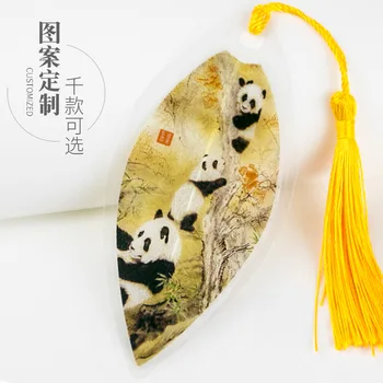 Vein bookmark diy материал китайски стил класически ретро творчески студент с ресни панда