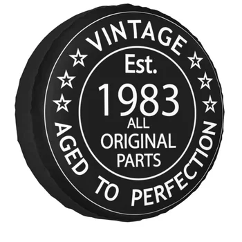 Vintage 1983 Limited Edition Spare Wheel Cover Universal Fit for Pajero 4x4 Trailer Custom Tire Protector 14