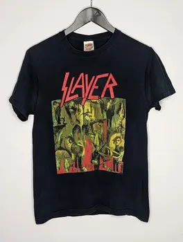 Vintage 2003 Slayer Reign in Blood Band тениска размер S Fruit Of The Loom Tag