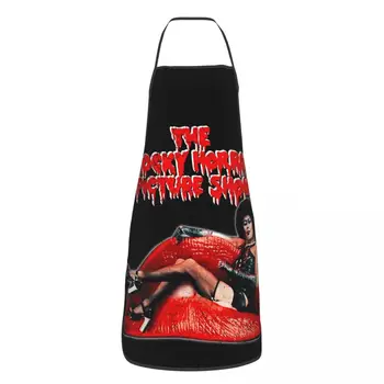 Vintage The Rocky Horror Rock Хелоуин престилки готвач готвене печене Tablier лигавник кухня почистване Pinafore за жени мъже живопис