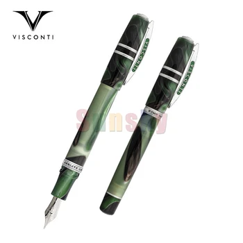 VISCONTI Homo Sapiens BRONZE Извънгабаритни писалка Fountain Pen, 18k Gold Nib, бутало мастило тип дизайн, висок капацитет, писане доставки